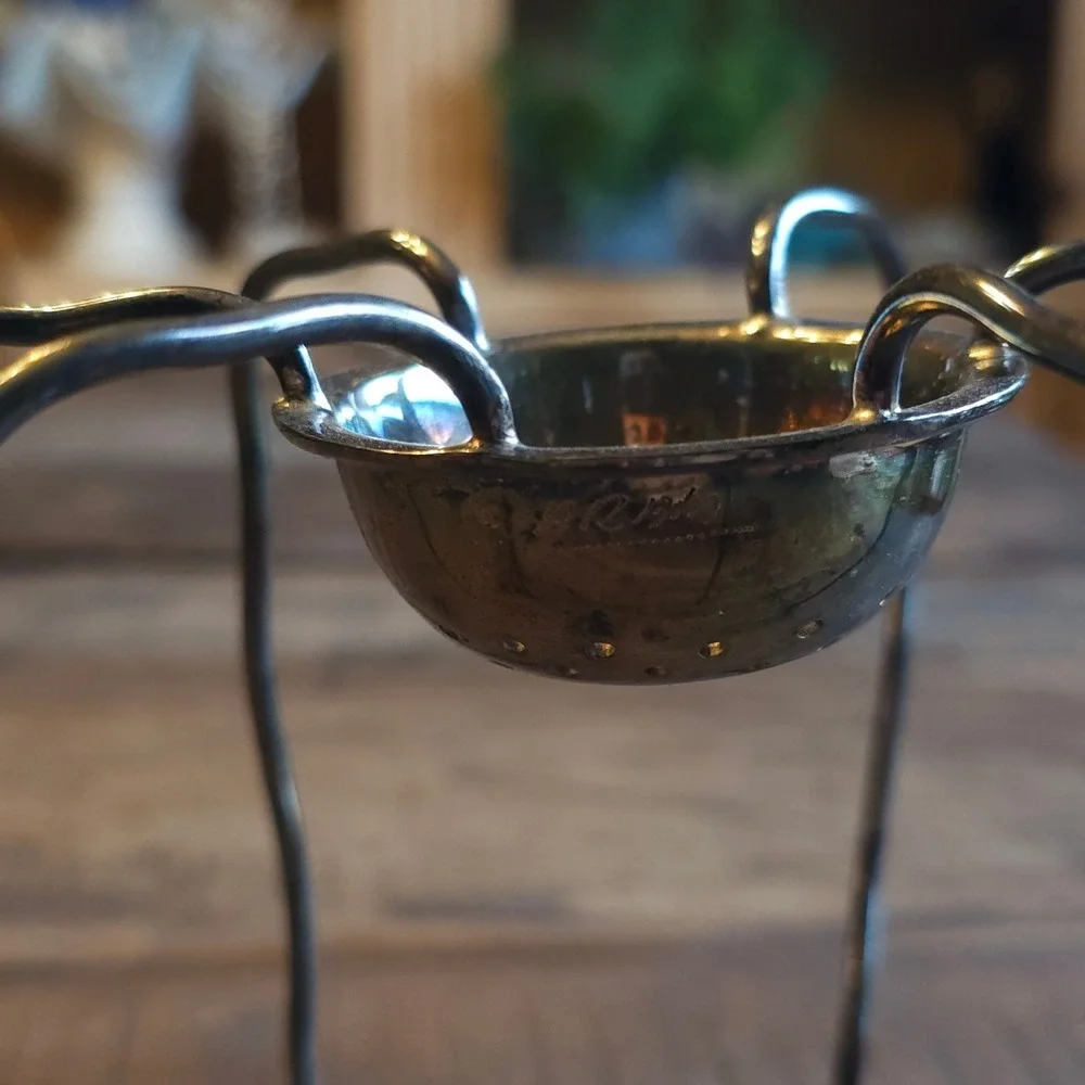 Vintage Silver Metal Spider Tea Strainer Gothic Oddity Decor Michael Aram